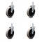 Service Caster 5 Inch Thermoplastic Wheel 1-3/8 Inch Grip Ring Stem Caster SCC, 4PK SCC-GR05S510-TPRS-716138-4 - alternate 1